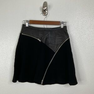 The Kooples Sport Black Mini Skirt‎ Size Small
